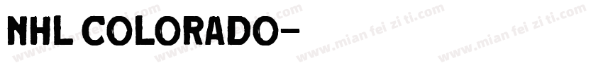 nhl colorado字体转换